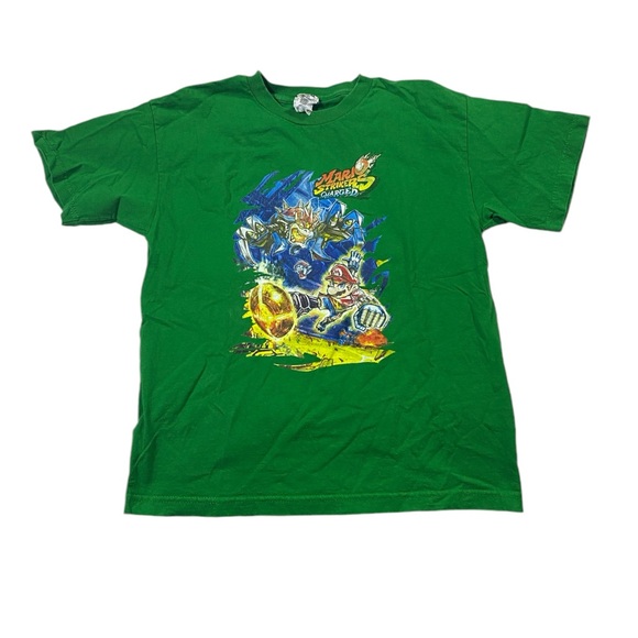 Mario Strikers Charged Gaming Tee Youth XL Bowser T-Shirt - Picture 1 of 4